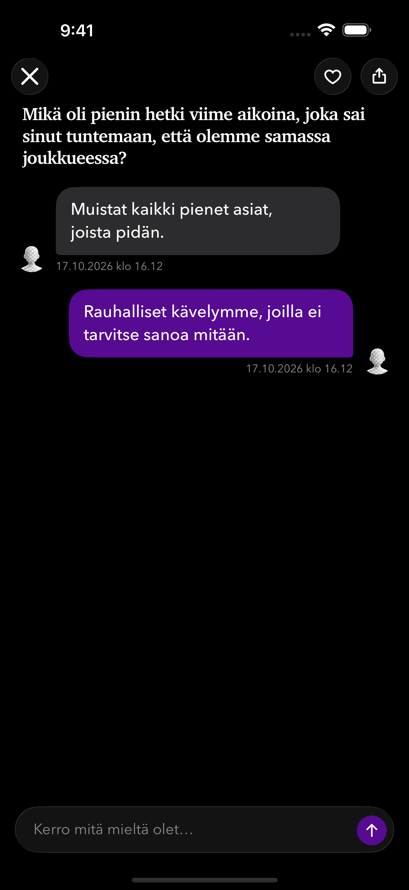 Pienet asiat jäävät talteen.