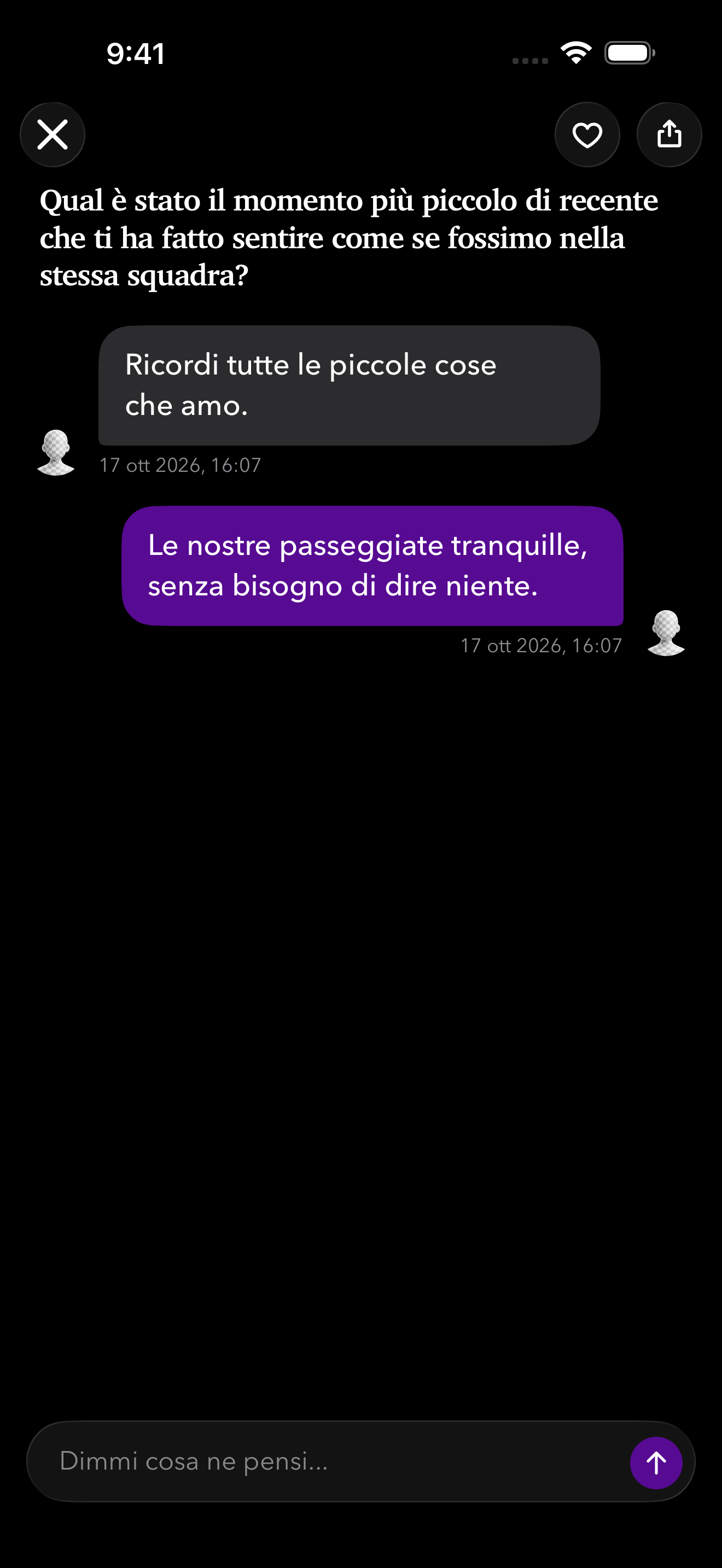 Le piccole cose restano.