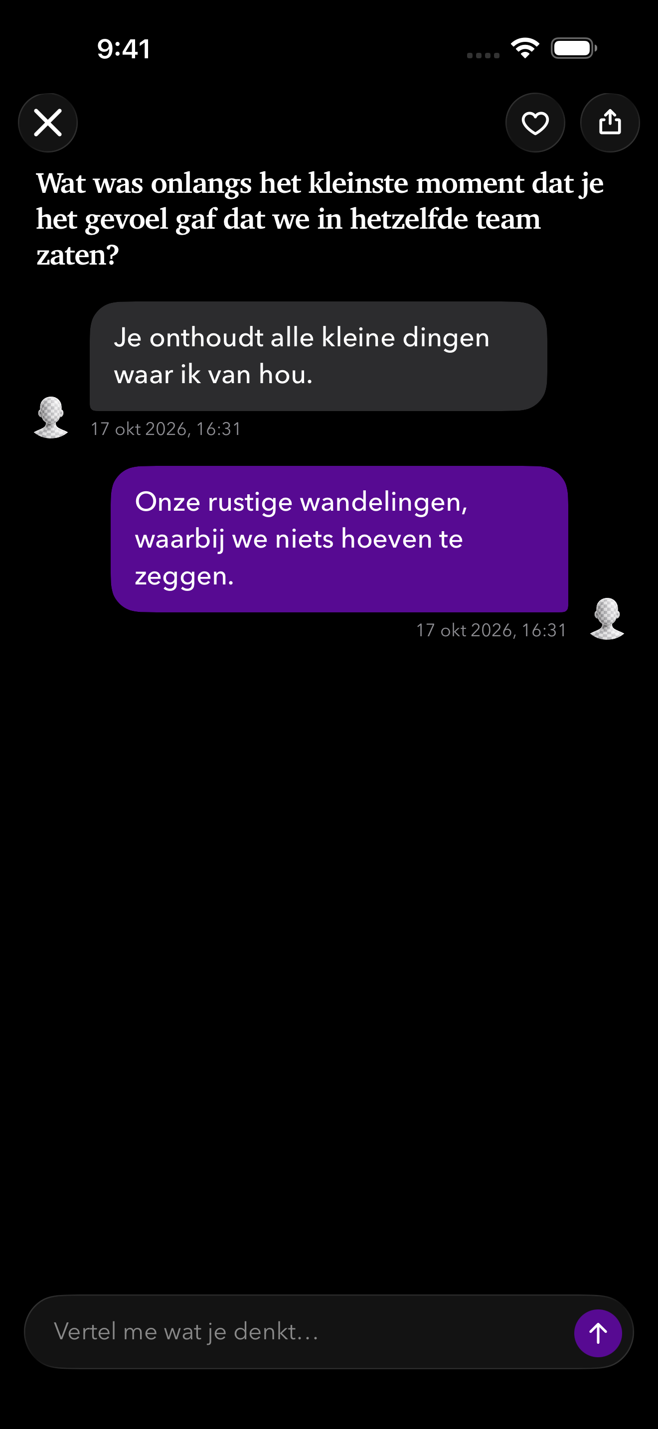 De kleine dingen blijven.