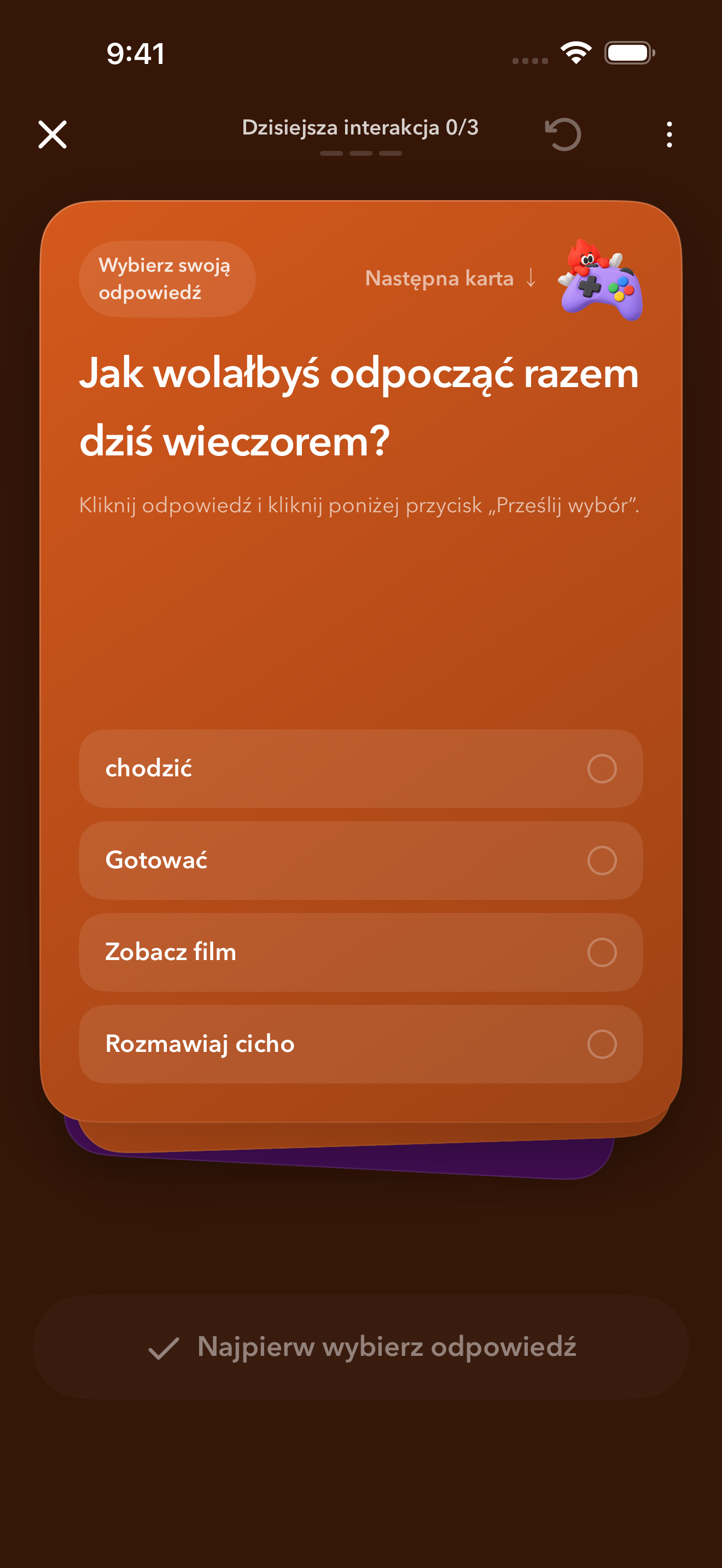 Trzy karty. Więcej do odkrycia.