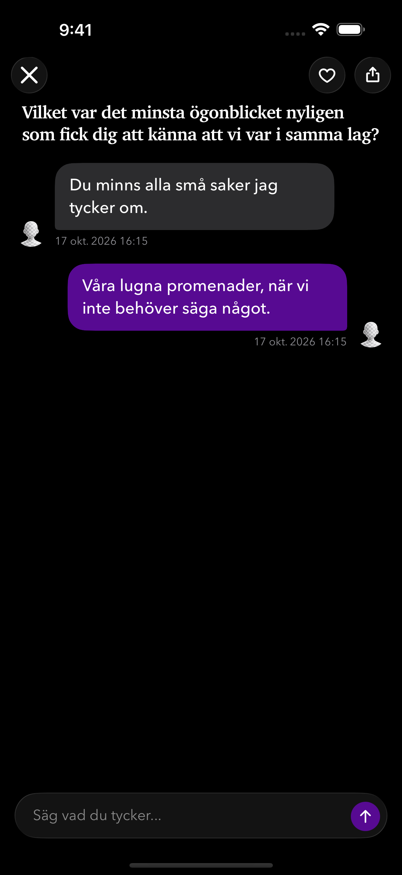 De små sakerna finns kvar.